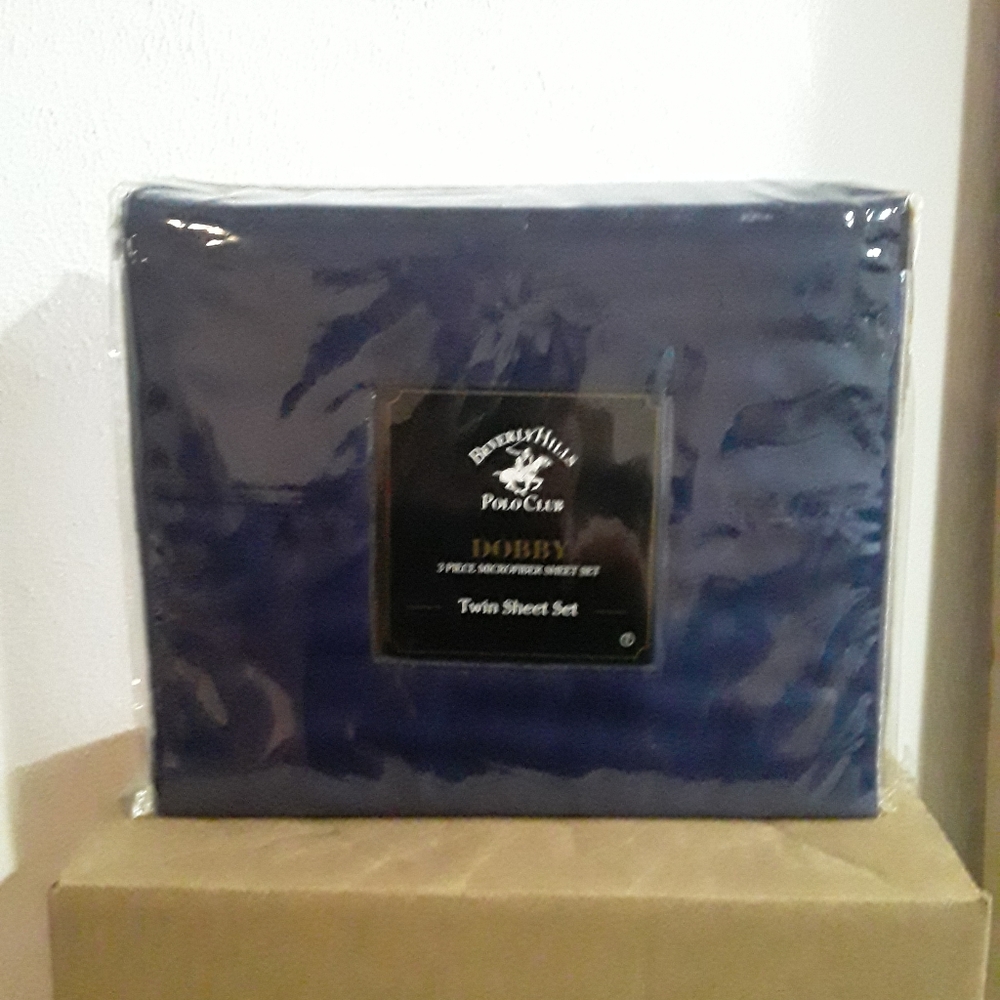 Beverly Hills Polo Dobby Twin Sheet Set